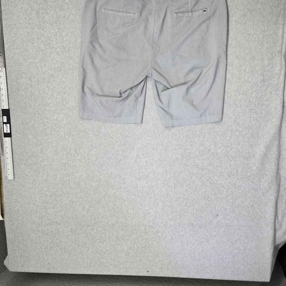 Travis Mathew Men Shorts 38 Gray Striped Chino Button 11